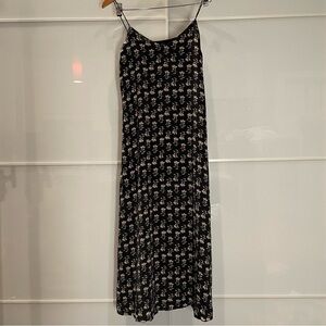 Nordstrom Floral Black Midi Dress